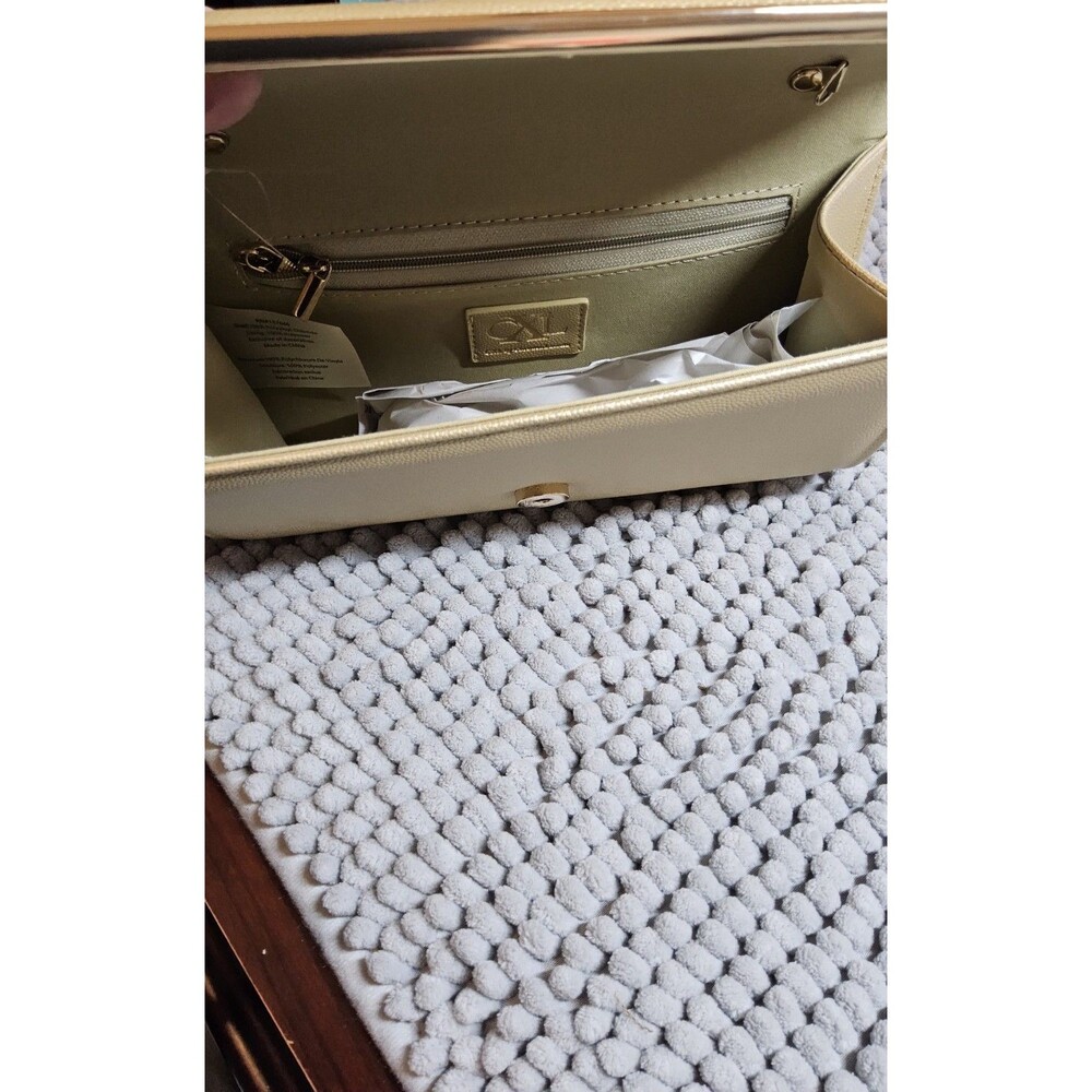 CXL By Christian Lacroix Gold Clutch With Detachable Chain  Bag NWT ($78) - Picture 6 of 11